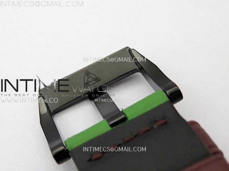 Hankham Indians PVD on Green Leather Strap MIYOTA 8215
