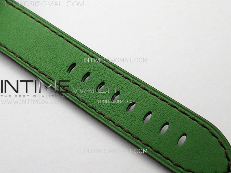 Hankham Indians PVD on Green Leather Strap MIYOTA 8215