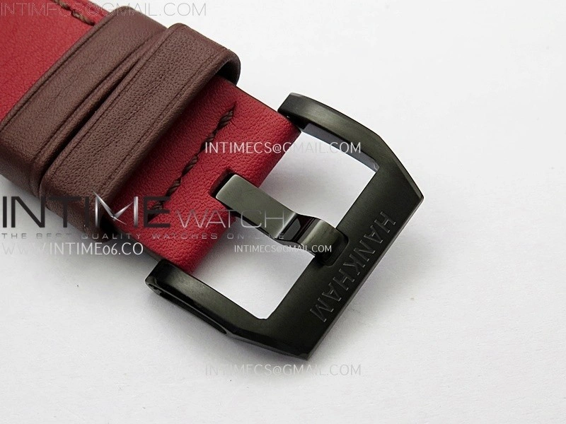 Hankham Indians PVD on Red Leather Strap MIYOTA 8215
