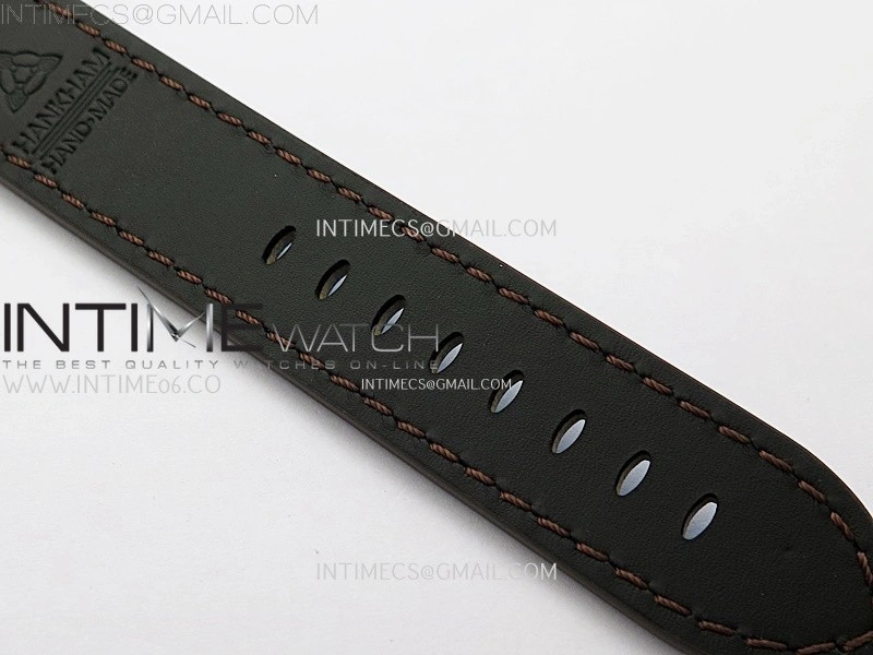 Hankham Indians SS on Blue Leather Strap MIYOTA 8215