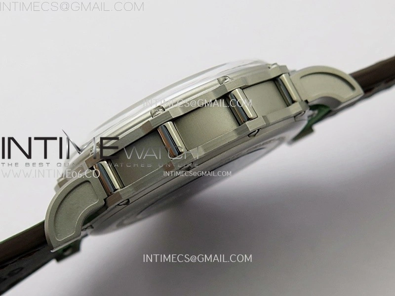 Hankham Indians SS on Green Leather Strap MIYOTA 8215