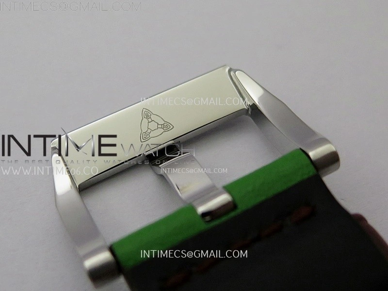 Hankham Indians SS on Green Leather Strap MIYOTA 8215
