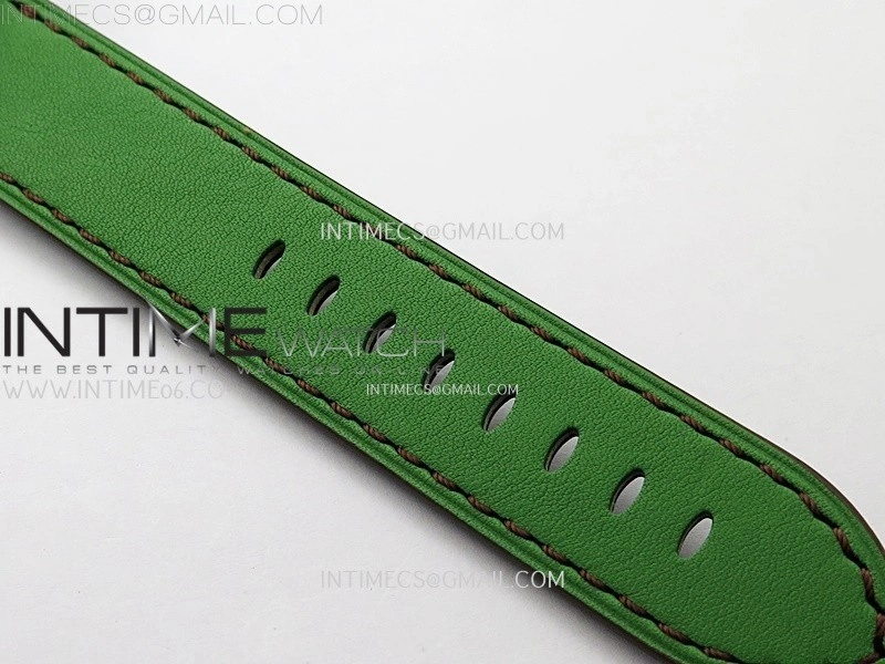 Hankham Indians SS on Green Leather Strap MIYOTA 8215