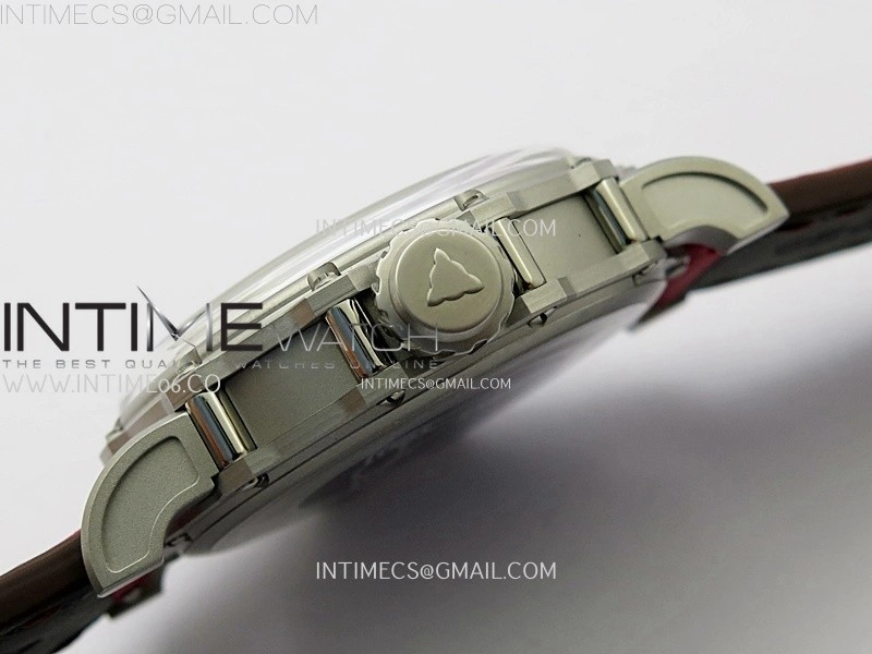 Hankham Indians SS on Red Leather Strap MIYOTA 8215