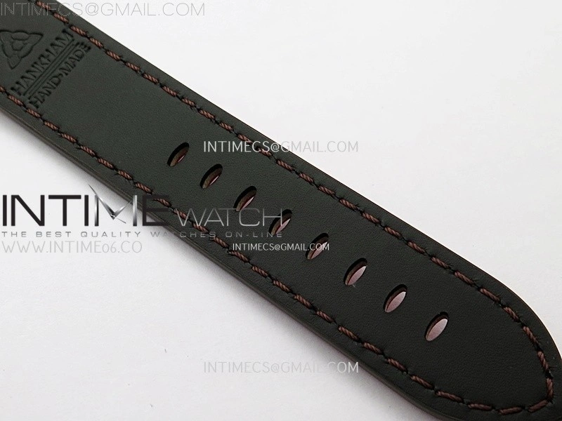 Hankham Indians SS on Red Leather Strap MIYOTA 8215