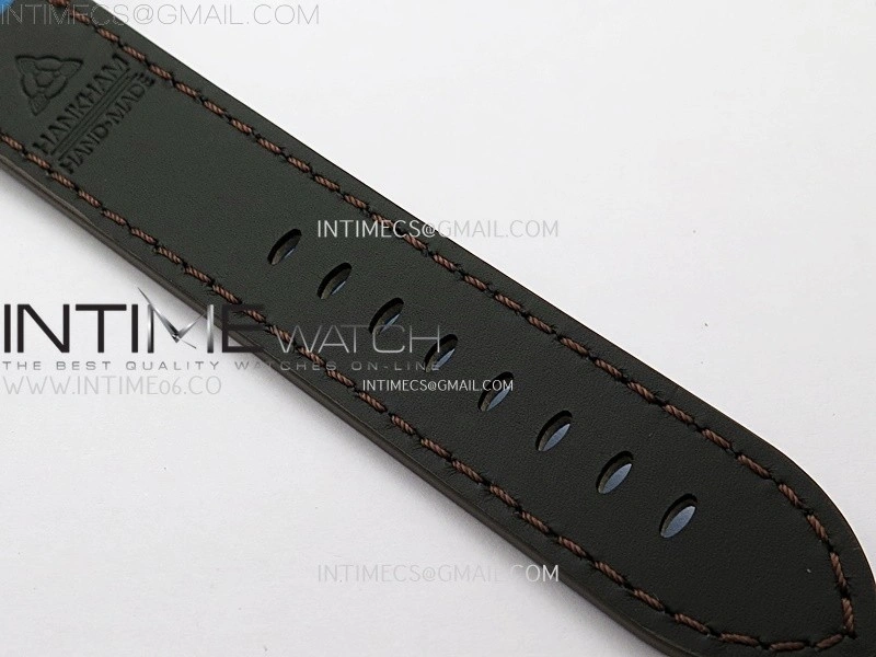 Hankham Indians Two Tone on Blue Leather Strap MIYOTA 8215