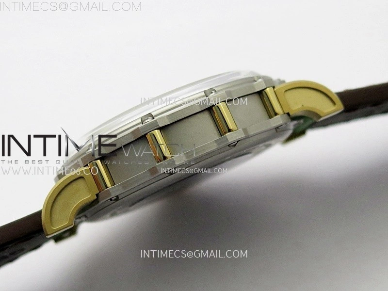 Hankham Indians Two Tone on Green Leather Strap MIYOTA 8215
