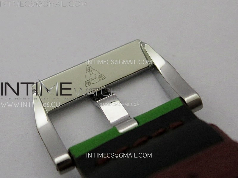 Hankham Indians Two Tone on Green Leather Strap MIYOTA 8215