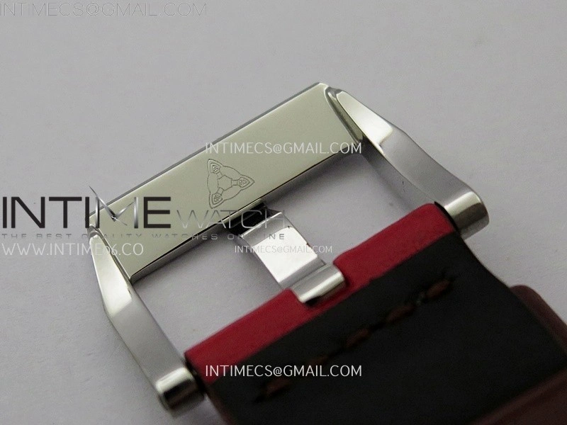 Hankham Indians Two Tone on Red Leather Strap MIYOTA 8215