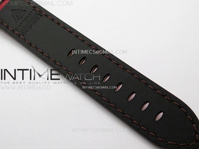 Hankham Indians Two Tone on Red Leather Strap MIYOTA 8215