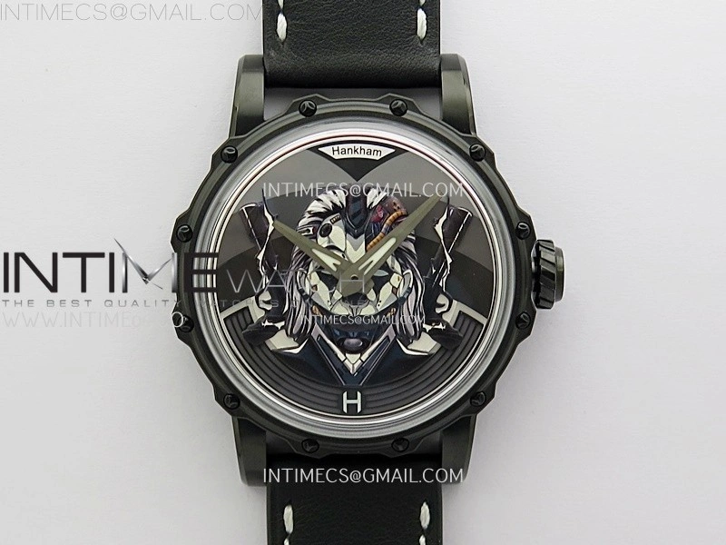 Hankham Joker PVD on Black Leather Strap MIYOTA 8215