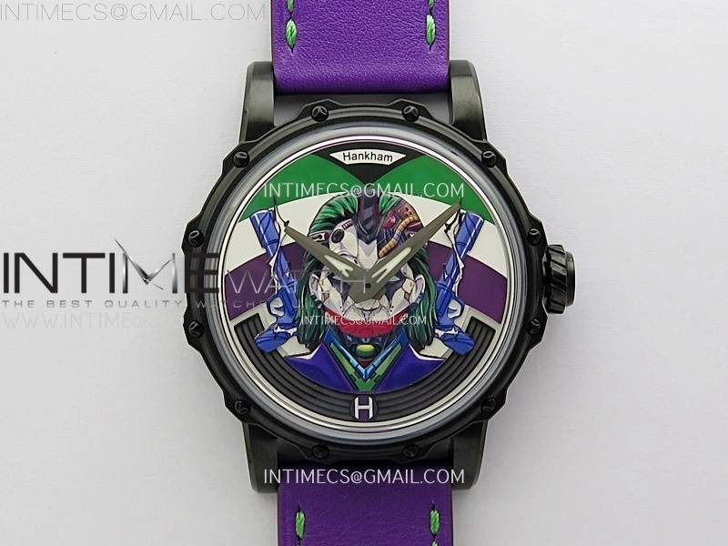 Hankham Joker PVD on Purple Leather Strap MIYOTA 8215