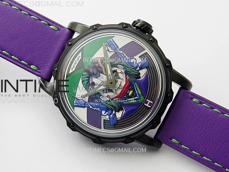 Hankham Joker PVD on Purple Leather Strap MIYOTA 8215
