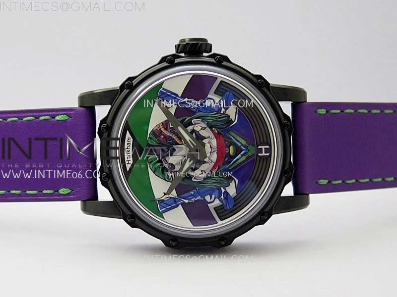 Hankham Joker PVD on Purple Leather Strap MIYOTA 8215