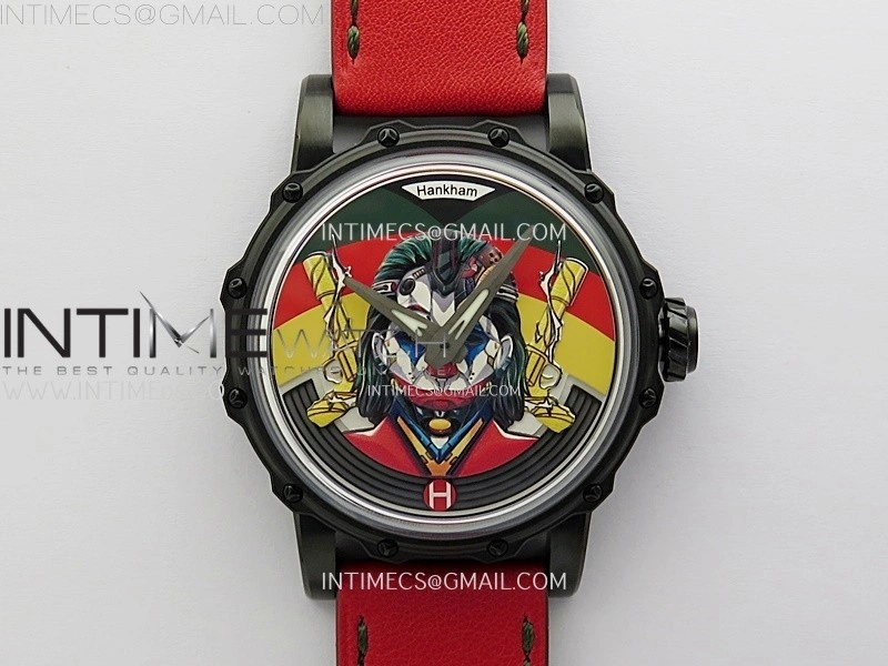 Hankham Joker PVD on Red Leather Strap MIYOTA 8215