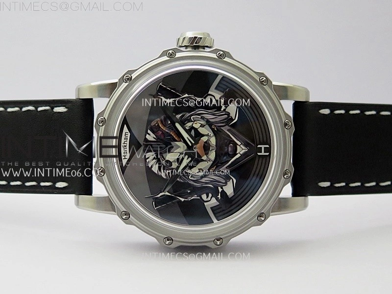 Hankham Joker SS on Black Leather Strap MIYOTA 8215