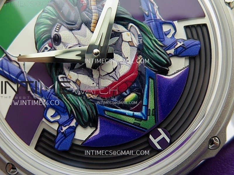 Hankham Joker SS on Purple Leather Strap MIYOTA 8215