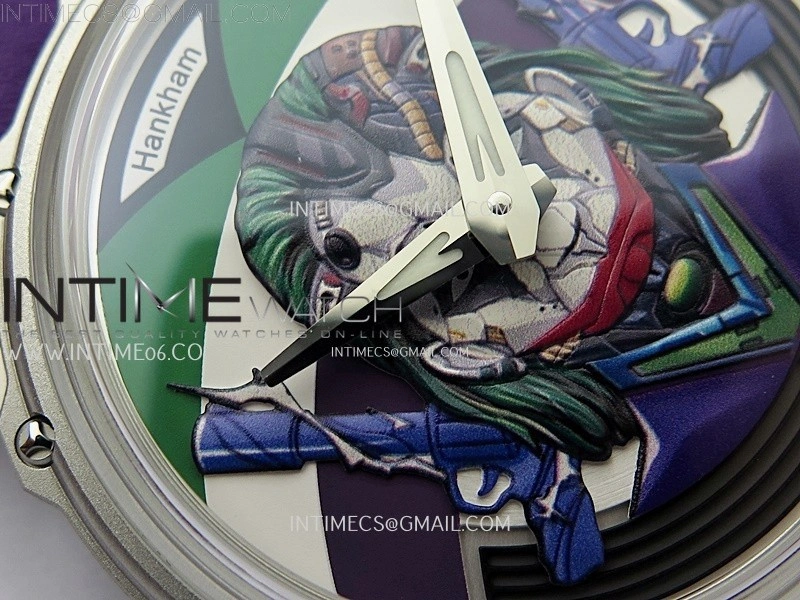 Hankham Joker SS on Purple Leather Strap MIYOTA 8215