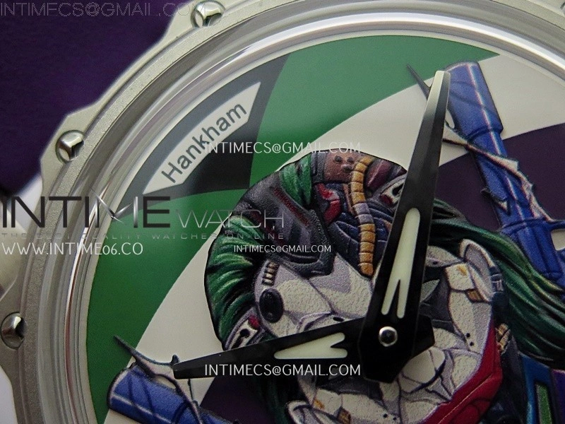 Hankham Joker SS on Purple Leather Strap MIYOTA 8215