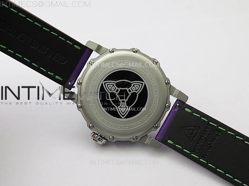 Hankham Joker SS on Purple Leather Strap MIYOTA 8215