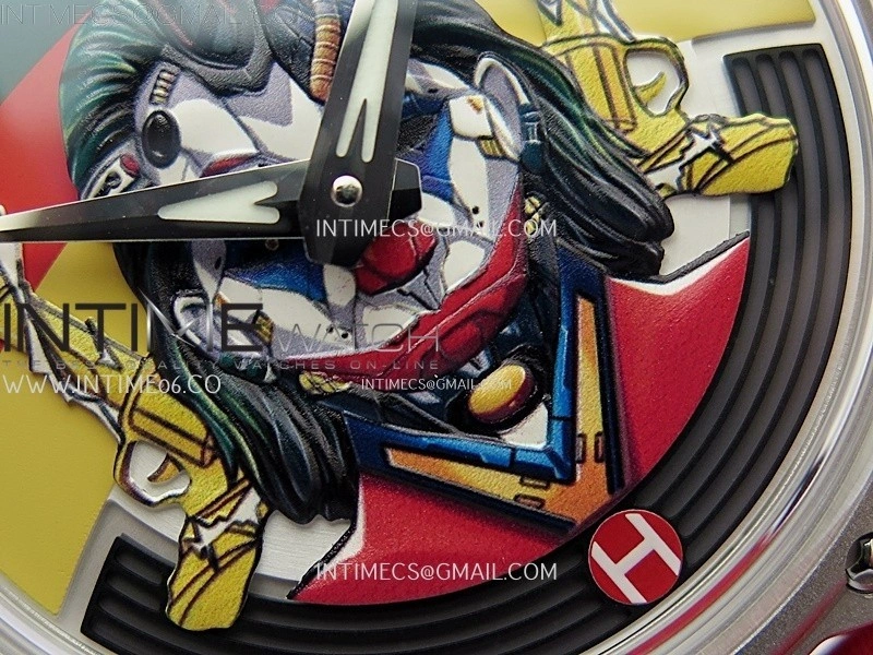 Hankham Joker SS on Red Leather Strap MIYOTA 8215