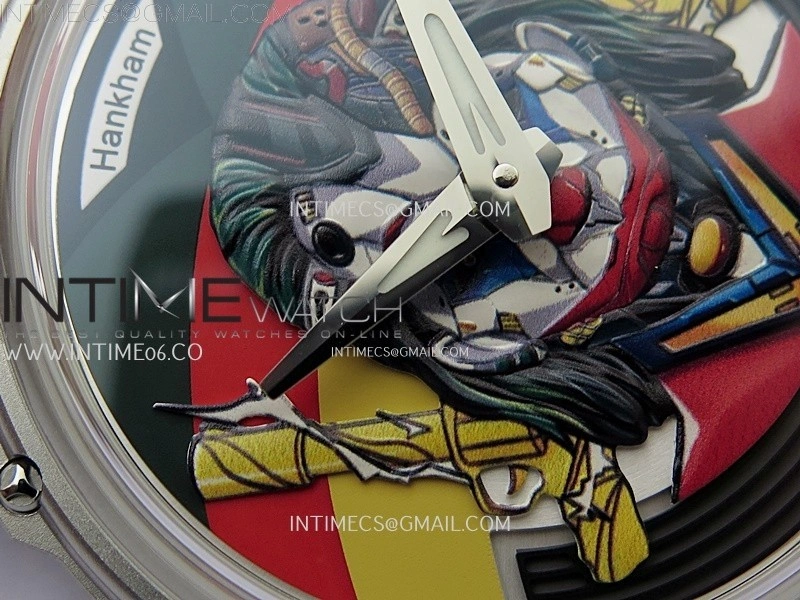 Hankham Joker SS on Red Leather Strap MIYOTA 8215