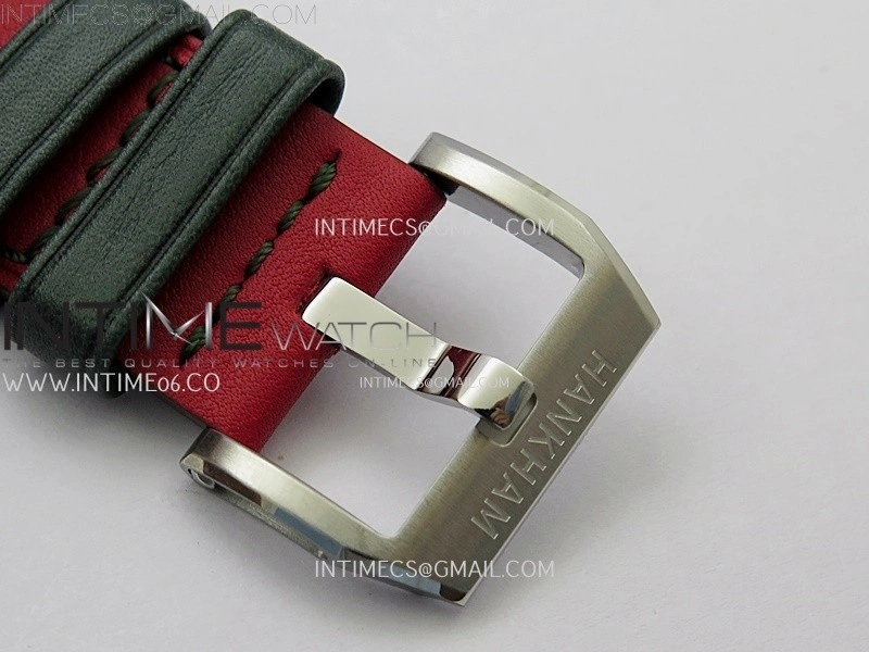 Hankham Joker SS on Red Leather Strap MIYOTA 8215
