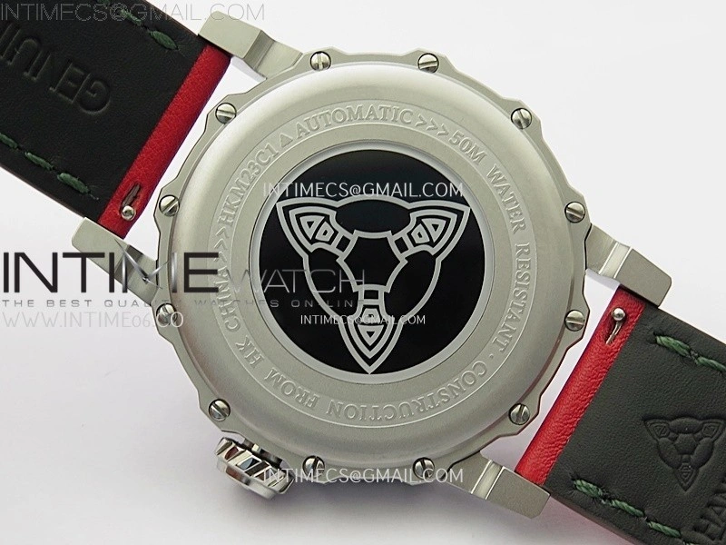 Hankham Joker SS on Red Leather Strap MIYOTA 8215