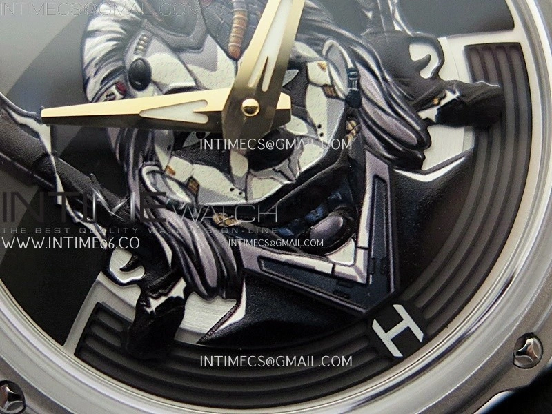 Hankham Joker Two Tone on Black Leather Strap MIYOTA 8215