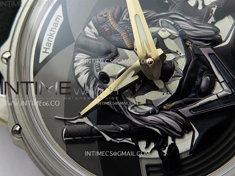 Hankham Joker Two Tone on Black Leather Strap MIYOTA 8215