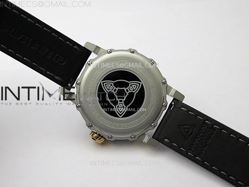 Hankham Joker Two Tone on Black Leather Strap MIYOTA 8215