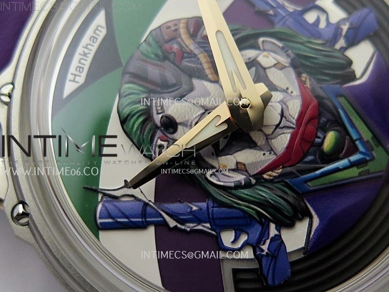 Hankham Joker Two Tone on Purple Leather Strap MIYOTA 8215