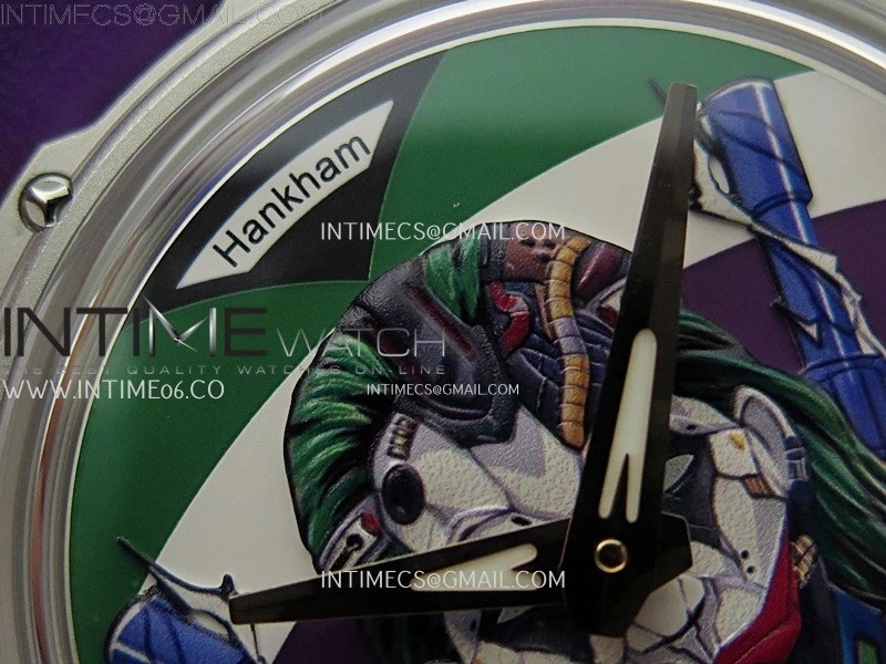 Hankham Joker Two Tone on Purple Leather Strap MIYOTA 8215