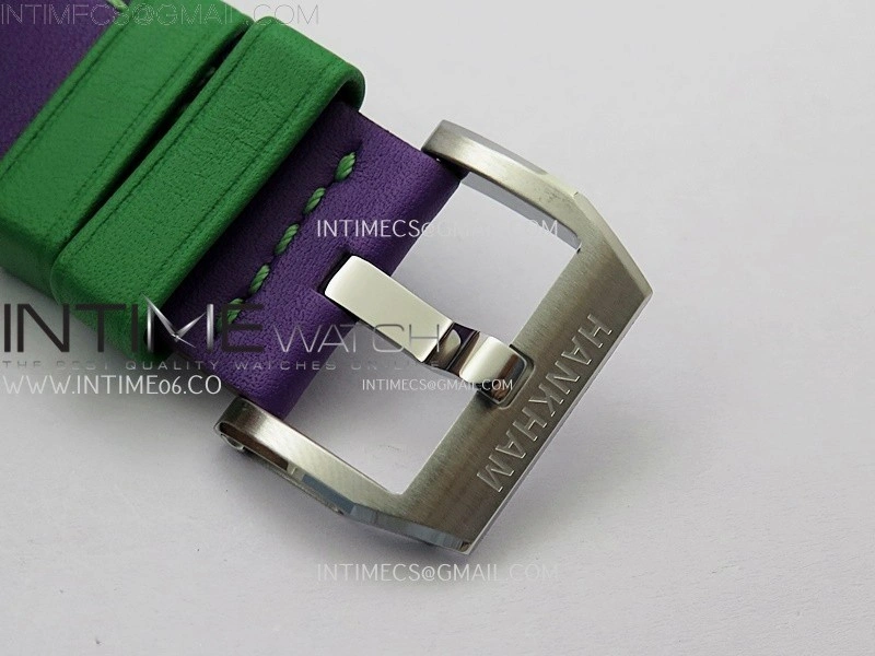 Hankham Joker Two Tone on Purple Leather Strap MIYOTA 8215