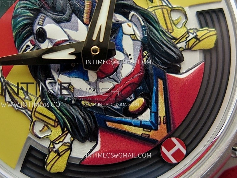Hankham Joker Two Tone on Red Leather Strap MIYOTA 8215