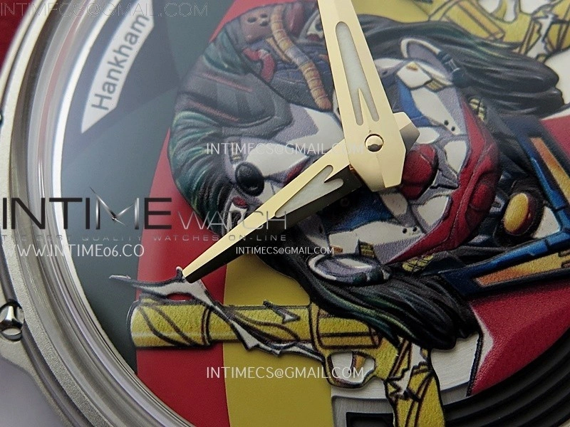 Hankham Joker Two Tone on Red Leather Strap MIYOTA 8215