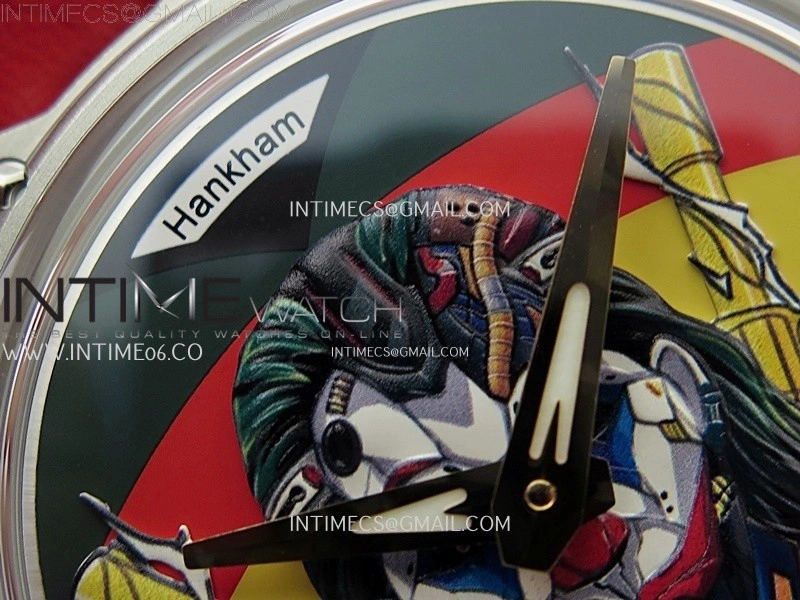 Hankham Joker Two Tone on Red Leather Strap MIYOTA 8215
