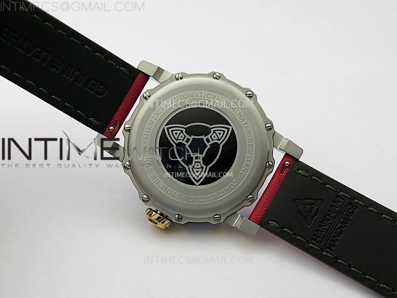 Hankham Joker Two Tone on Red Leather Strap MIYOTA 8215