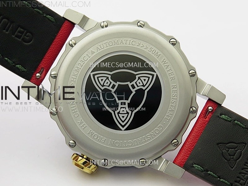Hankham Joker Two Tone on Red Leather Strap MIYOTA 8215