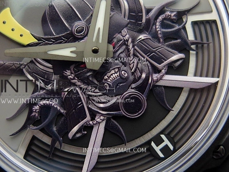 Hankham Samurai PVD on Black Leather Strap MIYOTA 8215