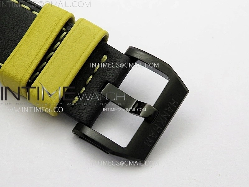 Hankham Samurai PVD on Black Leather Strap MIYOTA 8215