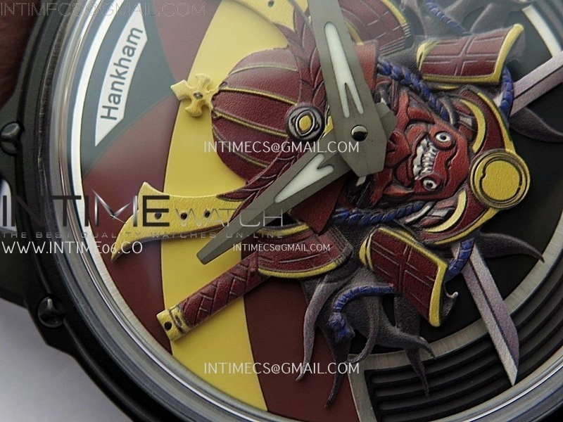 Hankham Samurai PVD on Brown Leather Strap MIYOTA 8215