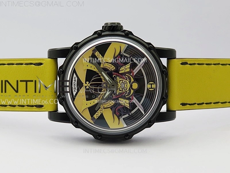 Hankham Samurai PVD on Yellow Leather Strap MIYOTA 8215