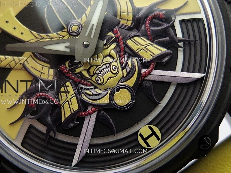 Hankham Samurai PVD on Yellow Leather Strap MIYOTA 8215