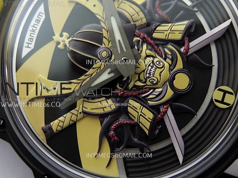 Hankham Samurai PVD on Yellow Leather Strap MIYOTA 8215