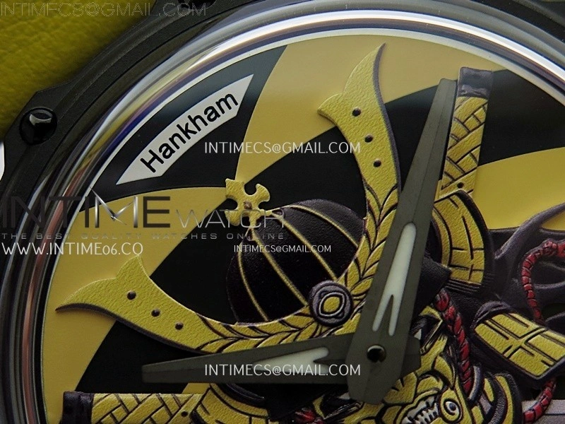 Hankham Samurai PVD on Yellow Leather Strap MIYOTA 8215