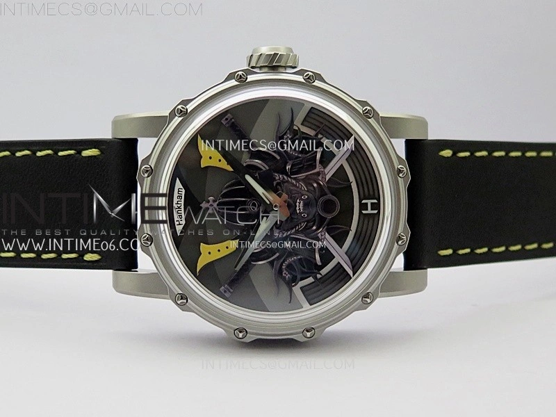 Hankham Samurai SS on Black Leather Strap MIYOTA 8215