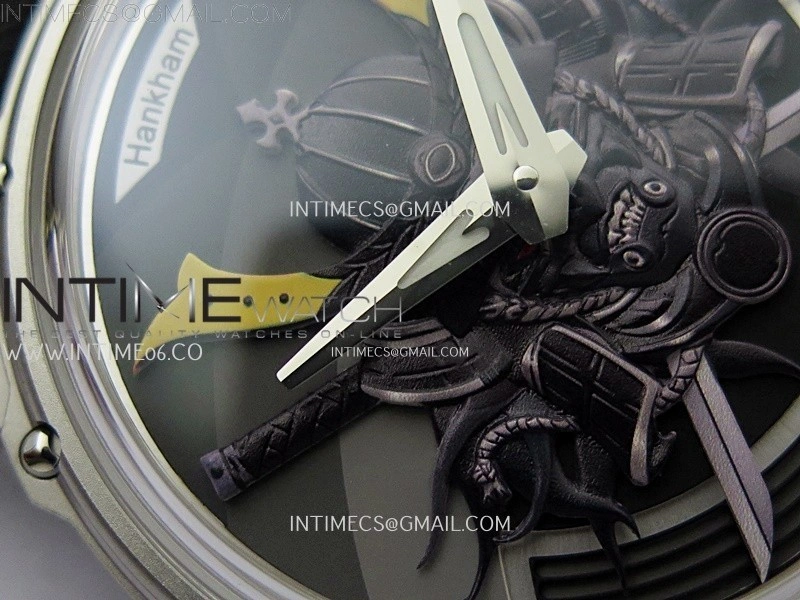 Hankham Samurai SS on Black Leather Strap MIYOTA 8215