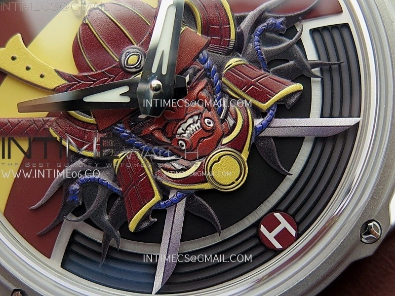 Hankham Samurai SS on Brown Leather Strap MIYOTA 8215