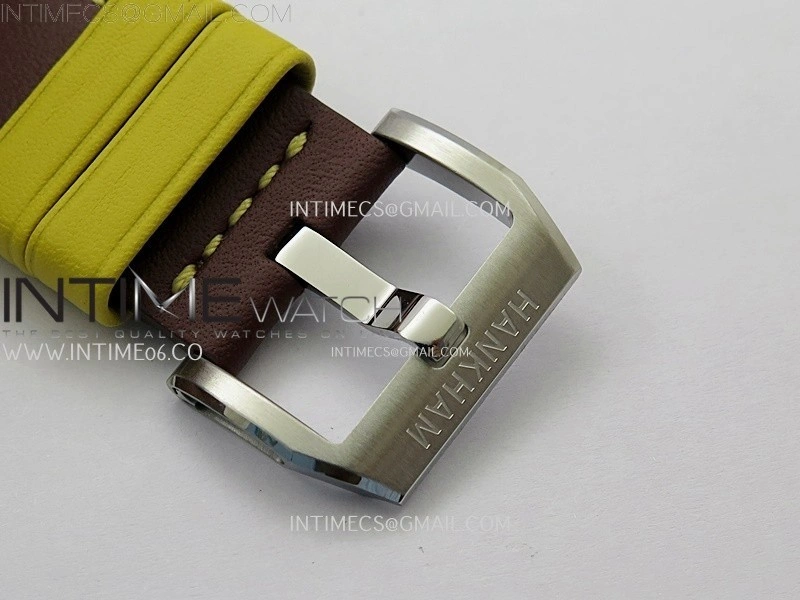 Hankham Samurai SS on Brown Leather Strap MIYOTA 8215